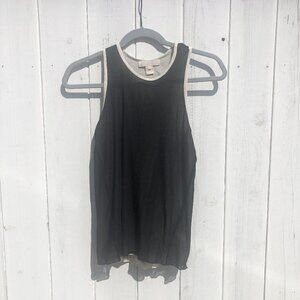 S' Max Mara Mesh Overlay Racerback Tank Top